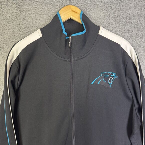Carolina Panthers Jacket Mens XXL Black Nike Full Zip NFL Football Casual - Picture 2 of 9